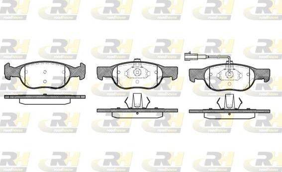 Roadhouse 2588.31 - Kit de plaquettes de frein, frein à disque cwaw.fr