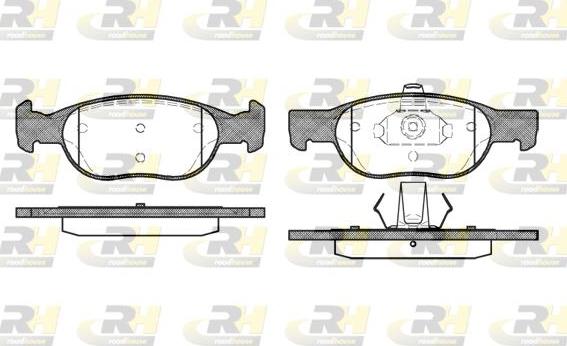 Roadhouse 2588.20 - Kit de plaquettes de frein, frein à disque cwaw.fr