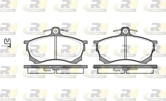 Roadhouse 2582.00 - Kit de plaquettes de frein, frein à disque cwaw.fr