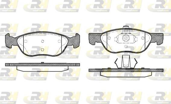 Roadhouse 2587.00 - Kit de plaquettes de frein, frein à disque cwaw.fr