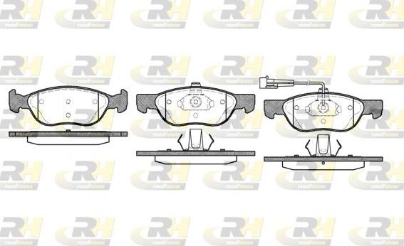 Roadhouse 2587.11 - Kit de plaquettes de frein, frein à disque cwaw.fr