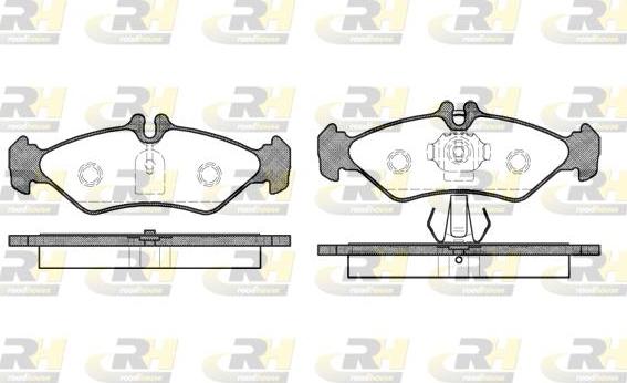 Roadhouse 2579.00 - Kit de plaquettes de frein, frein à disque cwaw.fr