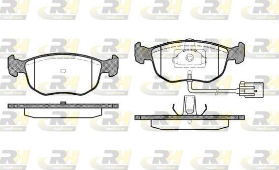 Roadhouse 2575.02 - Kit de plaquettes de frein, frein à disque cwaw.fr