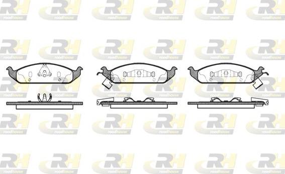 Roadhouse 2570.02 - Kit de plaquettes de frein, frein à disque cwaw.fr