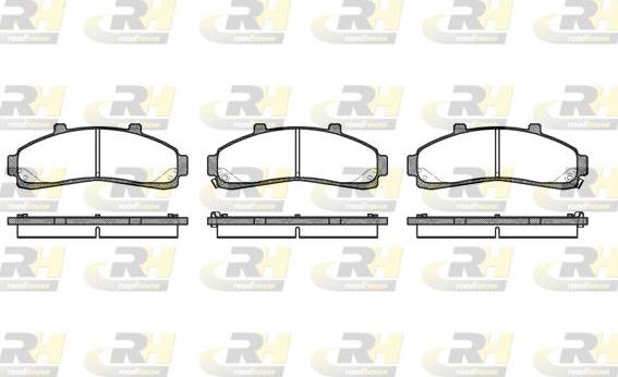 Roadhouse 2571.02 - Kit de plaquettes de frein, frein à disque cwaw.fr