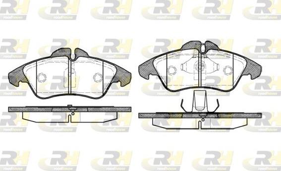 Roadhouse 2578.00 - Kit de plaquettes de frein, frein à disque cwaw.fr