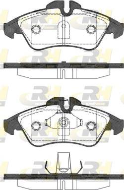 Roadhouse 2578.10 - Kit de plaquettes de frein, frein à disque cwaw.fr