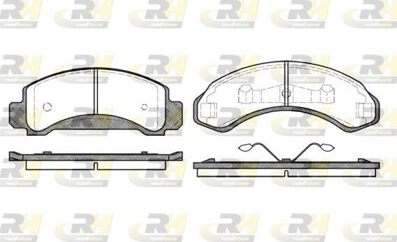 Roadhouse 2572.00 - Kit de plaquettes de frein, frein à disque cwaw.fr