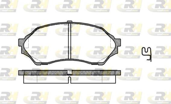 Roadhouse 2699.00 - Kit de plaquettes de frein, frein à disque cwaw.fr