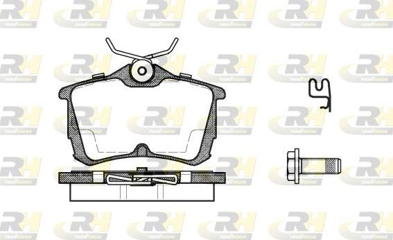 Roadhouse 2695.02 - Kit de plaquettes de frein, frein à disque cwaw.fr