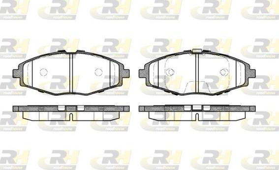 Roadhouse 2696.00 - Kit de plaquettes de frein, frein à disque cwaw.fr