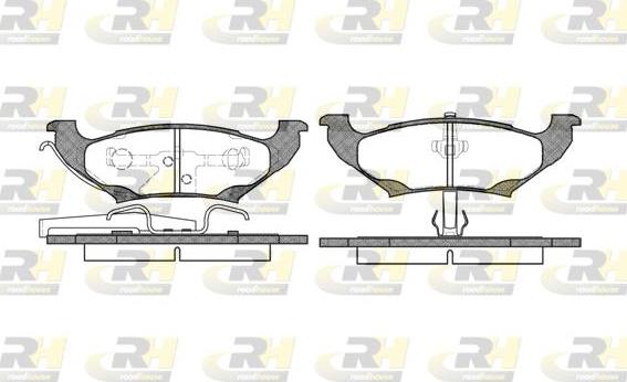 Roadhouse 2690.10 - Kit de plaquettes de frein, frein à disque cwaw.fr