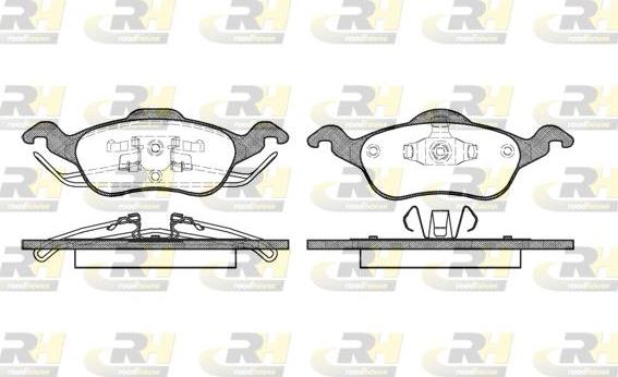 Roadhouse 2691.00 - Kit de plaquettes de frein, frein à disque cwaw.fr