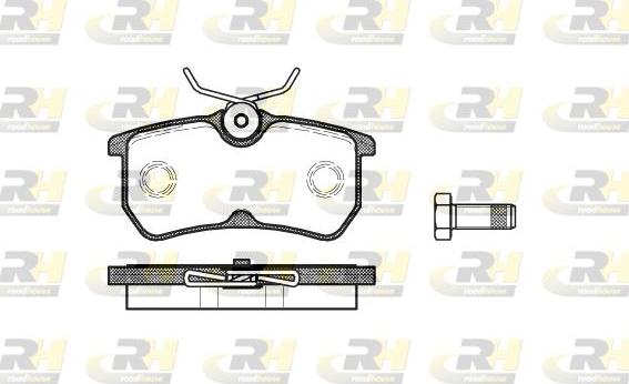 Roadhouse 2693.00 - Kit de plaquettes de frein, frein à disque cwaw.fr