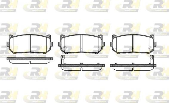 Roadhouse 2649.02 - Kit de plaquettes de frein, frein à disque cwaw.fr