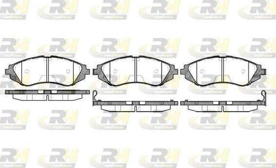 Roadhouse 2645.02 - Kit de plaquettes de frein, frein à disque cwaw.fr