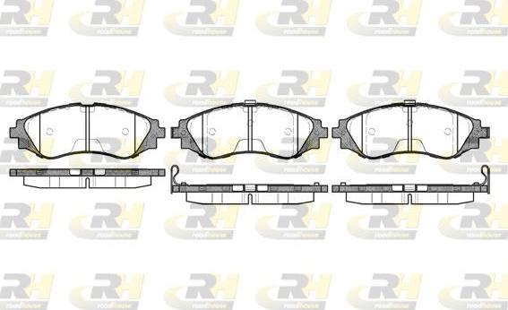 Roadhouse 2645.12 - Kit de plaquettes de frein, frein à disque cwaw.fr