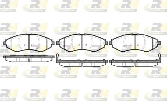 Roadhouse 2645.22 - Kit de plaquettes de frein, frein à disque cwaw.fr