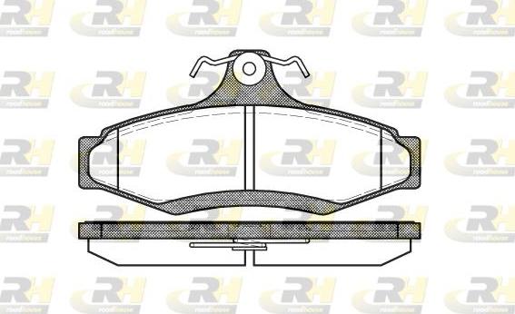 Roadhouse 2646.10 - Kit de plaquettes de frein, frein à disque cwaw.fr