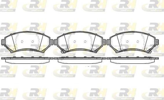 Roadhouse 2641.02 - Kit de plaquettes de frein, frein à disque cwaw.fr