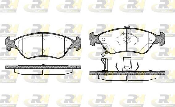 Roadhouse 2648.02 - Kit de plaquettes de frein, frein à disque cwaw.fr