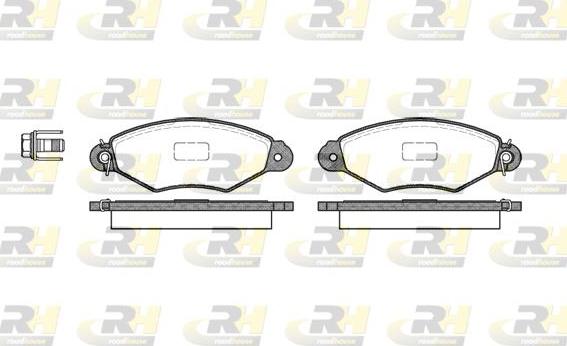 Roadhouse 2643.00 - Kit de plaquettes de frein, frein à disque cwaw.fr