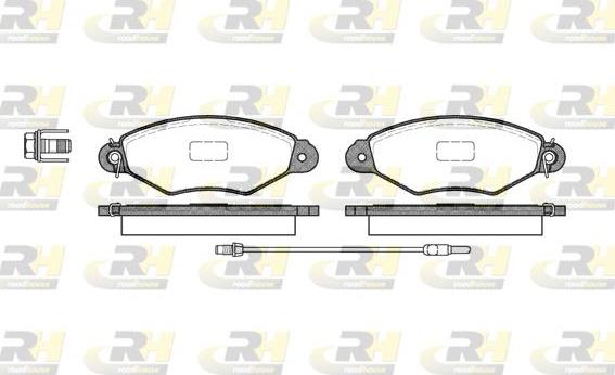 Roadhouse 2643.01 - Kit de plaquettes de frein, frein à disque cwaw.fr