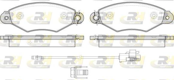 Roadhouse 2643.30 - Kit de plaquettes de frein, frein à disque cwaw.fr