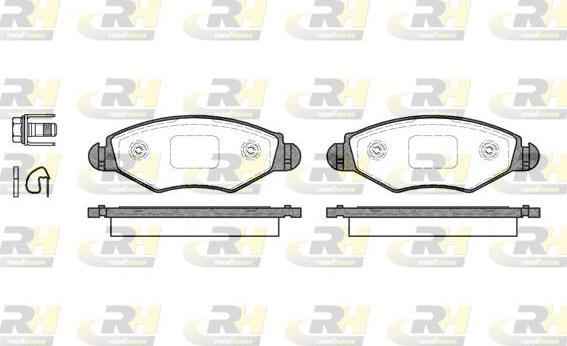 Roadhouse 2643.20 - Kit de plaquettes de frein, frein à disque cwaw.fr