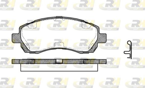 Roadhouse 2647.02 - Kit de plaquettes de frein, frein à disque cwaw.fr