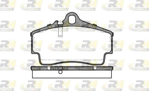 Roadhouse 2654.00 - Kit de plaquettes de frein, frein à disque cwaw.fr