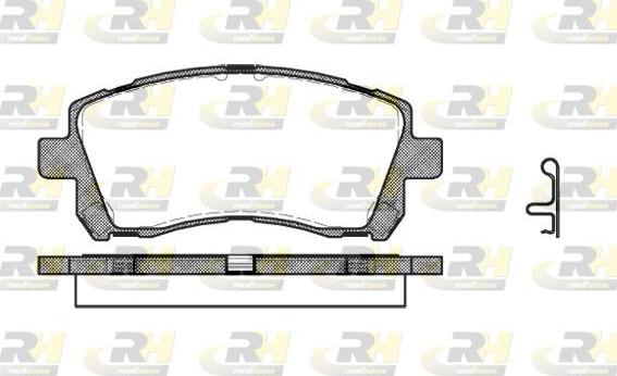 Roadhouse 2655.02 - Kit de plaquettes de frein, frein à disque cwaw.fr