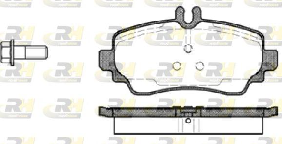 Roadhouse 2650.00 - Kit de plaquettes de frein, frein à disque cwaw.fr