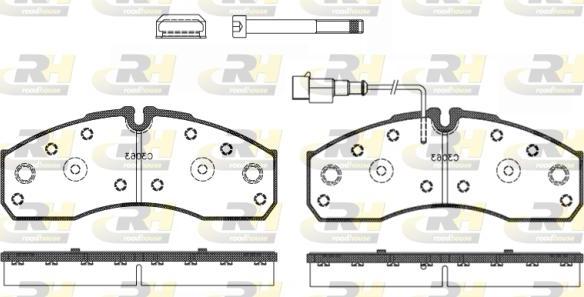 Roadhouse 2651.42 - Kit de plaquettes de frein, frein à disque cwaw.fr