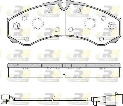 Roadhouse 2651.52 - Kit de plaquettes de frein, frein à disque cwaw.fr