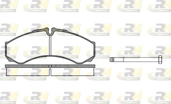 Roadhouse 2651.00 - Kit de plaquettes de frein, frein à disque cwaw.fr