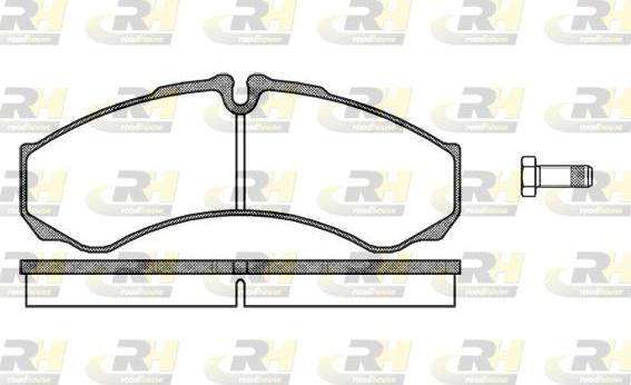 Roadhouse 2651.10 - Kit de plaquettes de frein, frein à disque cwaw.fr