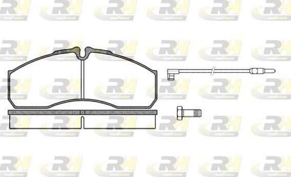 Roadhouse 2651.12 - Kit de plaquettes de frein, frein à disque cwaw.fr