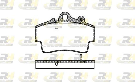 Roadhouse 2653.00 - Kit de plaquettes de frein, frein à disque cwaw.fr