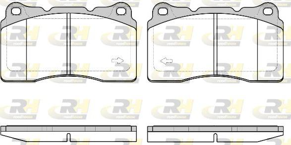 Roadhouse 2666.40 - Kit de plaquettes de frein, frein à disque cwaw.fr