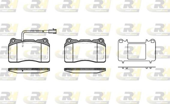 Roadhouse 2666.51 - Kit de plaquettes de frein, frein à disque cwaw.fr