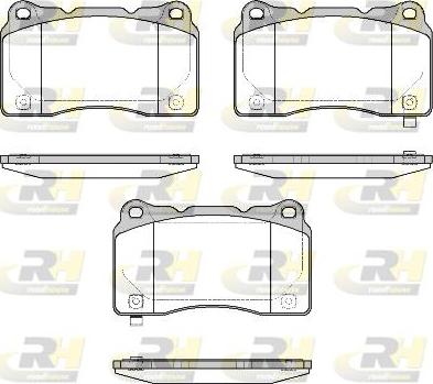 Roadhouse 2666.58 - Kit de plaquettes de frein, frein à disque cwaw.fr