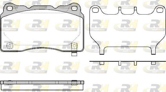 Roadhouse 2666.64 - Kit de plaquettes de frein, frein à disque cwaw.fr