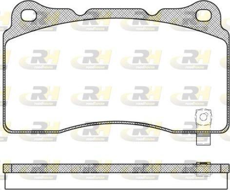 Roadhouse 2666.04 - Kit de plaquettes de frein, frein à disque cwaw.fr