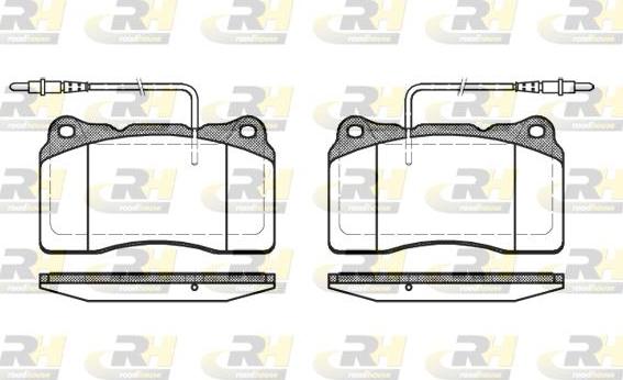 Roadhouse 2666.14 - Kit de plaquettes de frein, frein à disque cwaw.fr