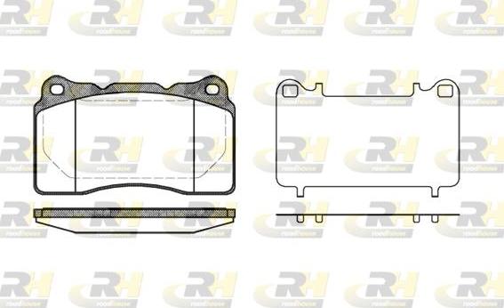 Roadhouse 2666.10 - Kit de plaquettes de frein, frein à disque cwaw.fr