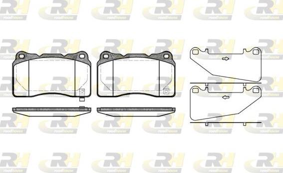 Roadhouse 2666.32 - Kit de plaquettes de frein, frein à disque cwaw.fr