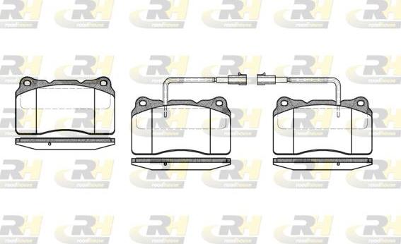 Roadhouse 2666.22 - Kit de plaquettes de frein, frein à disque cwaw.fr