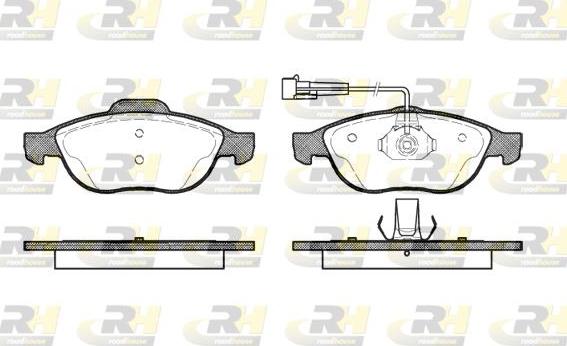 Roadhouse 2660.02 - Kit de plaquettes de frein, frein à disque cwaw.fr