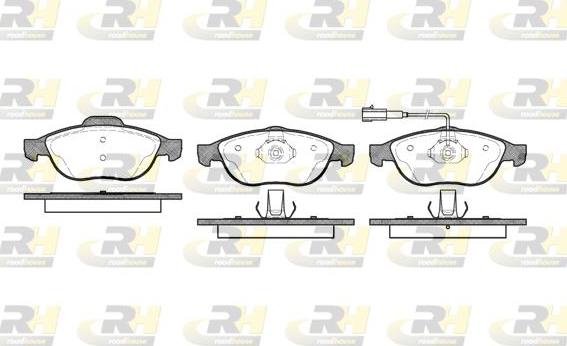 Roadhouse 2660.11 - Kit de plaquettes de frein, frein à disque cwaw.fr